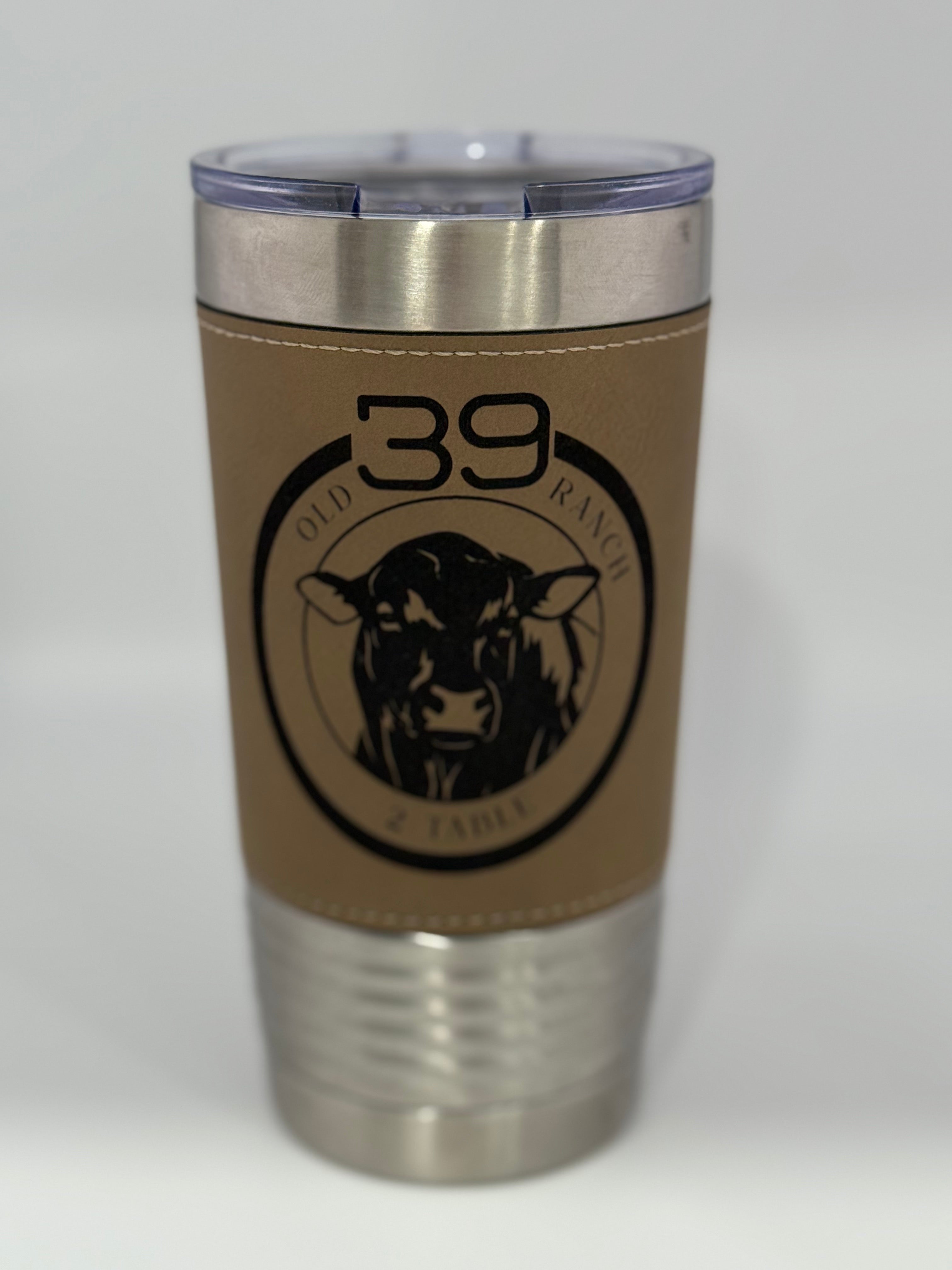 20oz Leather wrapped Tumbler