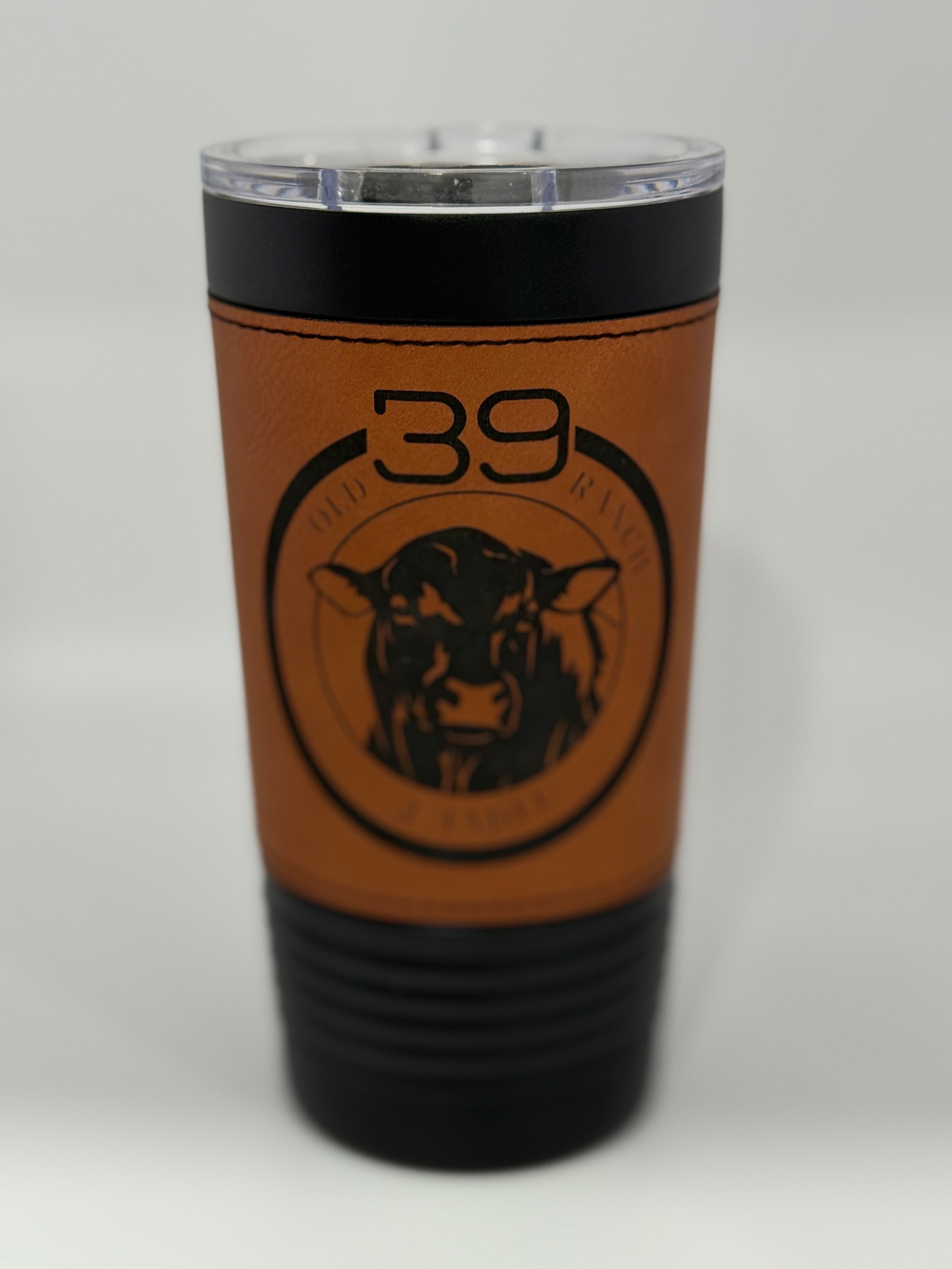 20oz Leather wrapped Tumbler
