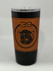 20oz Leather wrapped Tumbler