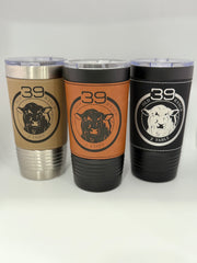 20oz Leather wrapped Tumbler